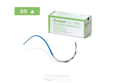 Sutura nylon 3-0 (unidad)